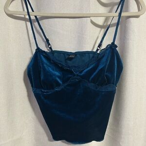 Velvet Blue Cami Top